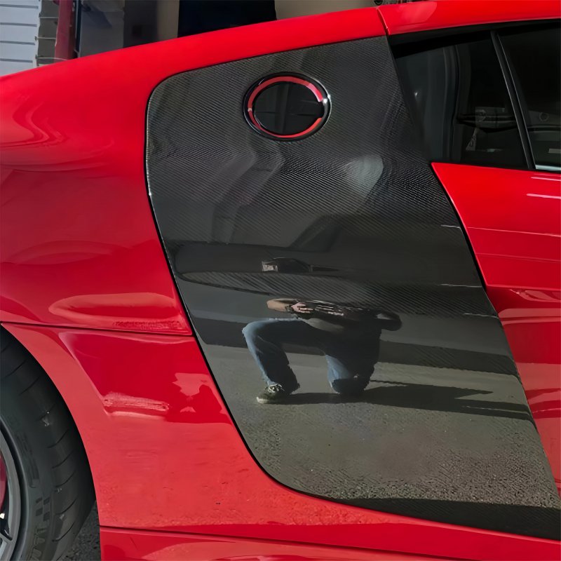 Modified Carbon Fiber Door Spoiler for  R8 V8 2008-2015 Car Exterior Fender Decoration
